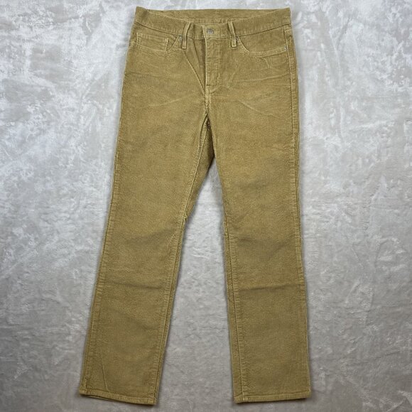 Levis Womens Tan Corduroy 511 Slim Fit Stretch Jeans Size 31x30 - Picture 1 of 5
